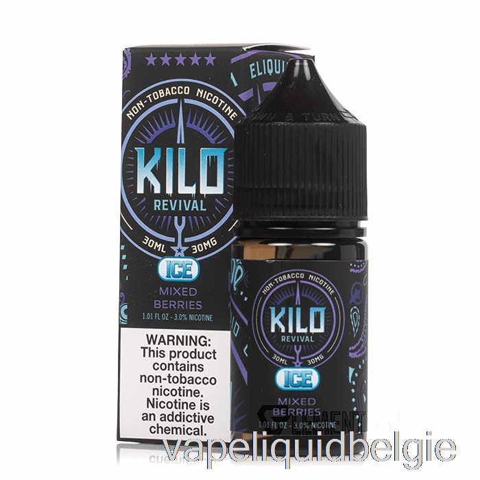 Vape België Ijs Gemengde Bessen - Kilo Opwekkingszouten - 30ml 50mg